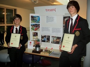 Joe and Dan at the CSES schools' competition