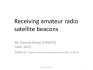 Receiving Amateur Radio Satellite Beacons